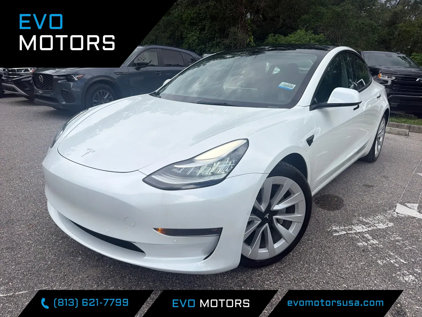 White 2022 Tesla Model 3 Long Range for sale in Seffner, FL