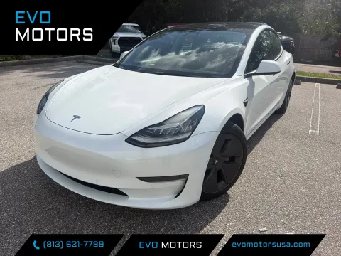 White 2022 Tesla Model 3 Long Range for sale in Seffner, FL