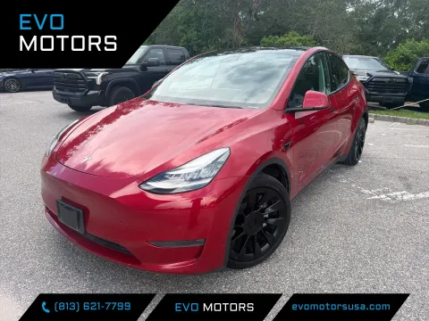 Red 2020 Tesla Model Y Long Range for sale in Seffner, FL