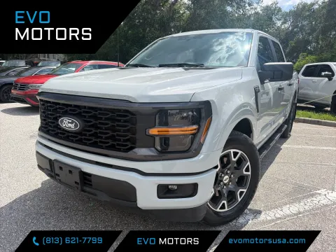 Gray 2024 Ford F-150 STX Crew Cab 5.0L V8 for sale in Seffner, FL