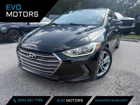 Black 2017 Hyundai Elantra Limited for sale in Seffner, FL