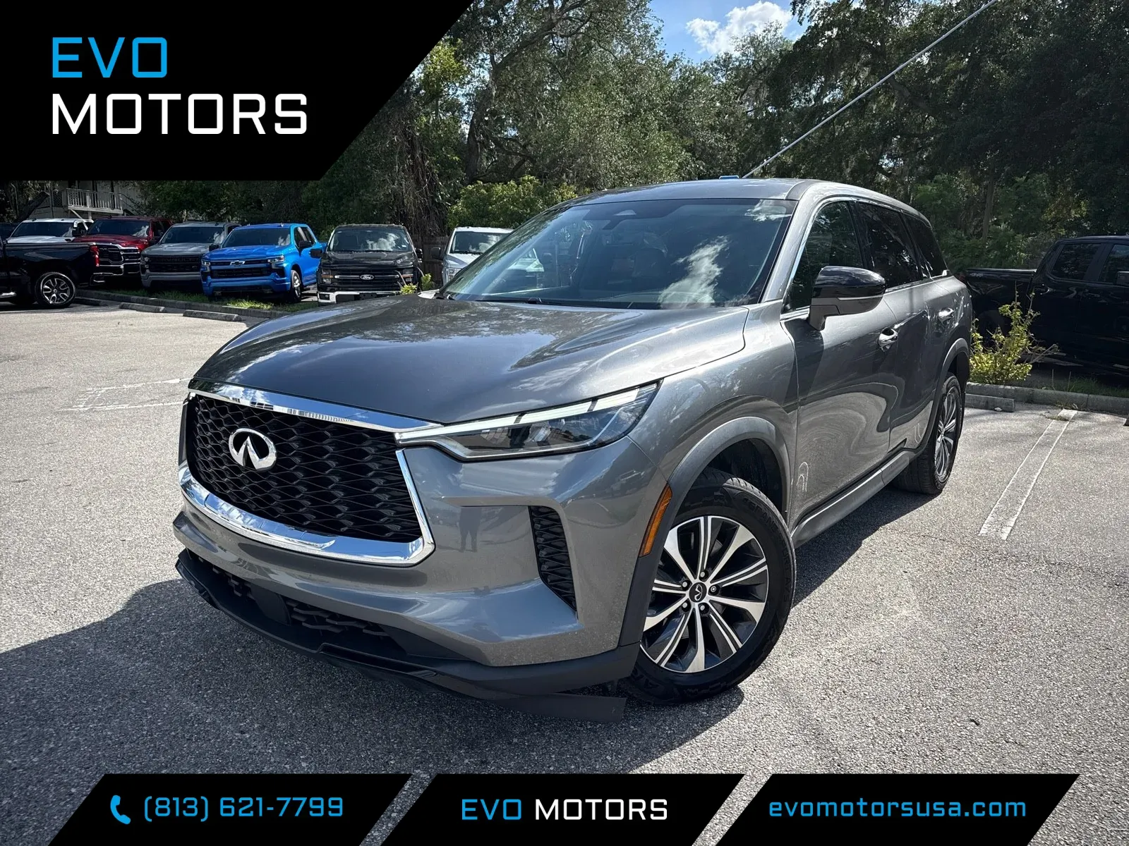 Gray 2023 INFINITI QX60 PURE for sale in Seffner, FL