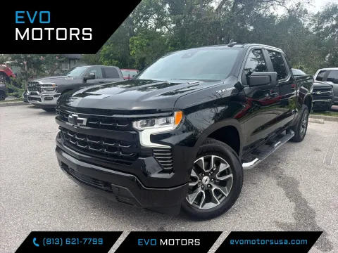 Black 2023 Chevrolet Silverado 1500 RST Crew Cab Diesel for sale in Seffner, FL