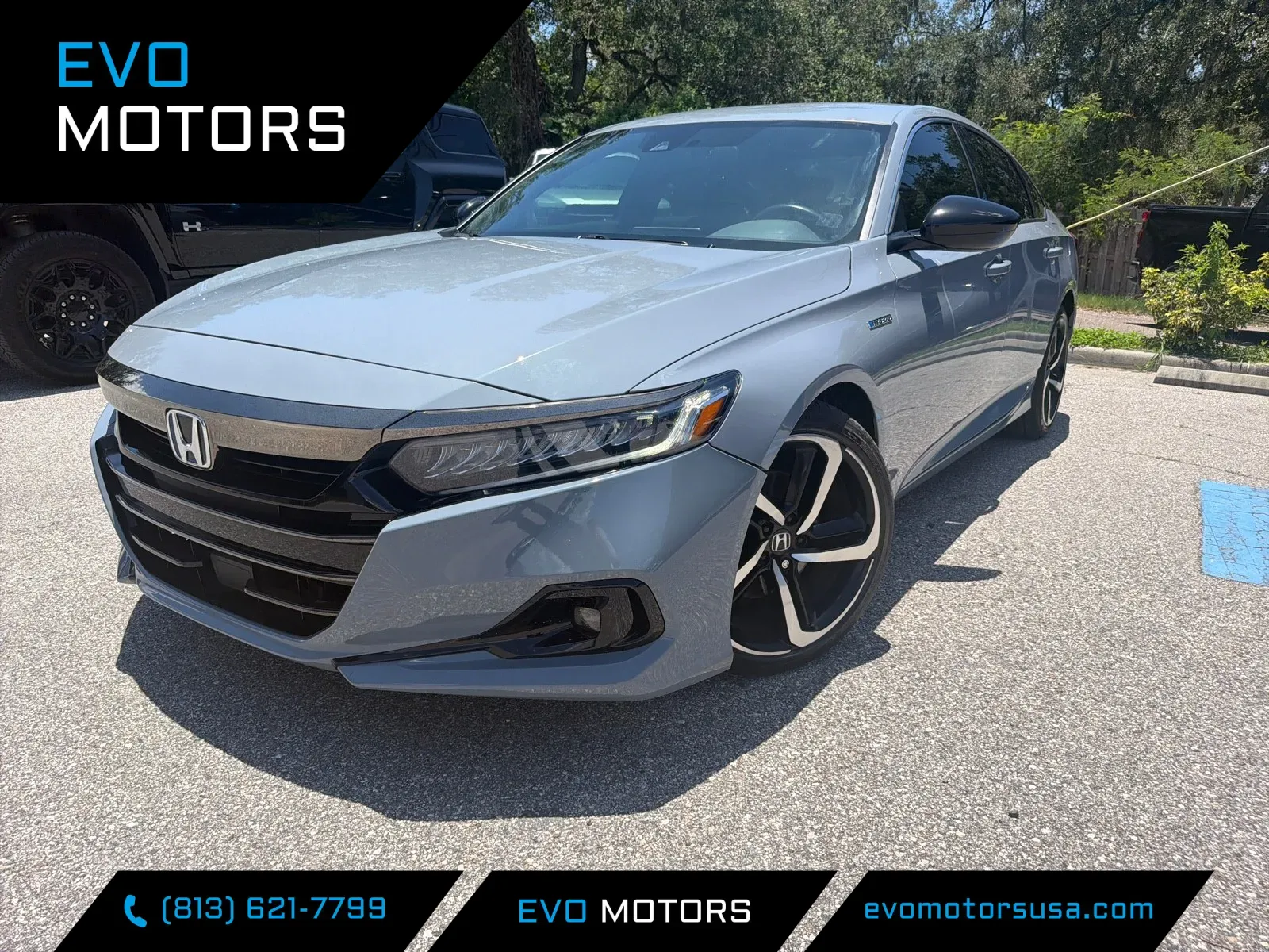 Gray 2022 Honda Accord Hybrid Sport for sale in Seffner, FL