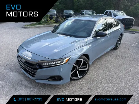 Gray 2022 Honda Accord Hybrid Sport for sale in Seffner, FL