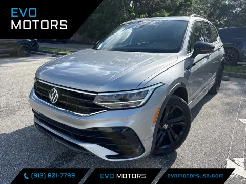 Silver 2023 Volkswagen Tiguan SE R-Line Black for sale in Seffner, FL