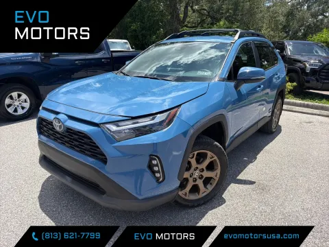 Blue 2023 Toyota RAV4 Hybrid Woodland AWD for sale in Seffner, FL