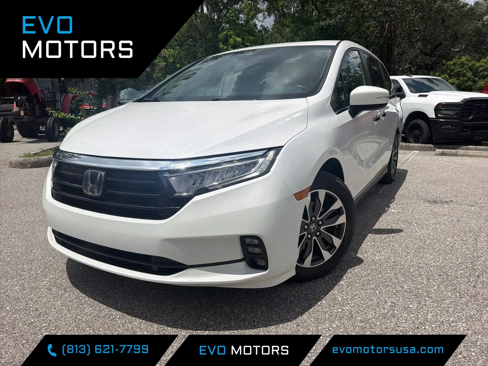 White 2023 Honda Odyssey EX-L for sale in Seffner, FL