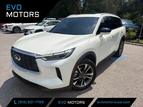 White 2023 INFINITI QX60 LUXE for sale in Seffner, FL