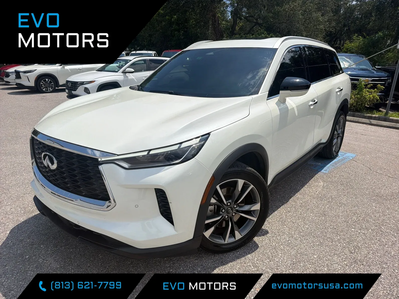 White 2023 INFINITI QX60 LUXE for sale in Seffner, FL