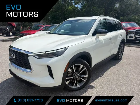 White 2023 INFINITI QX60 LUXE for sale in Seffner, FL
