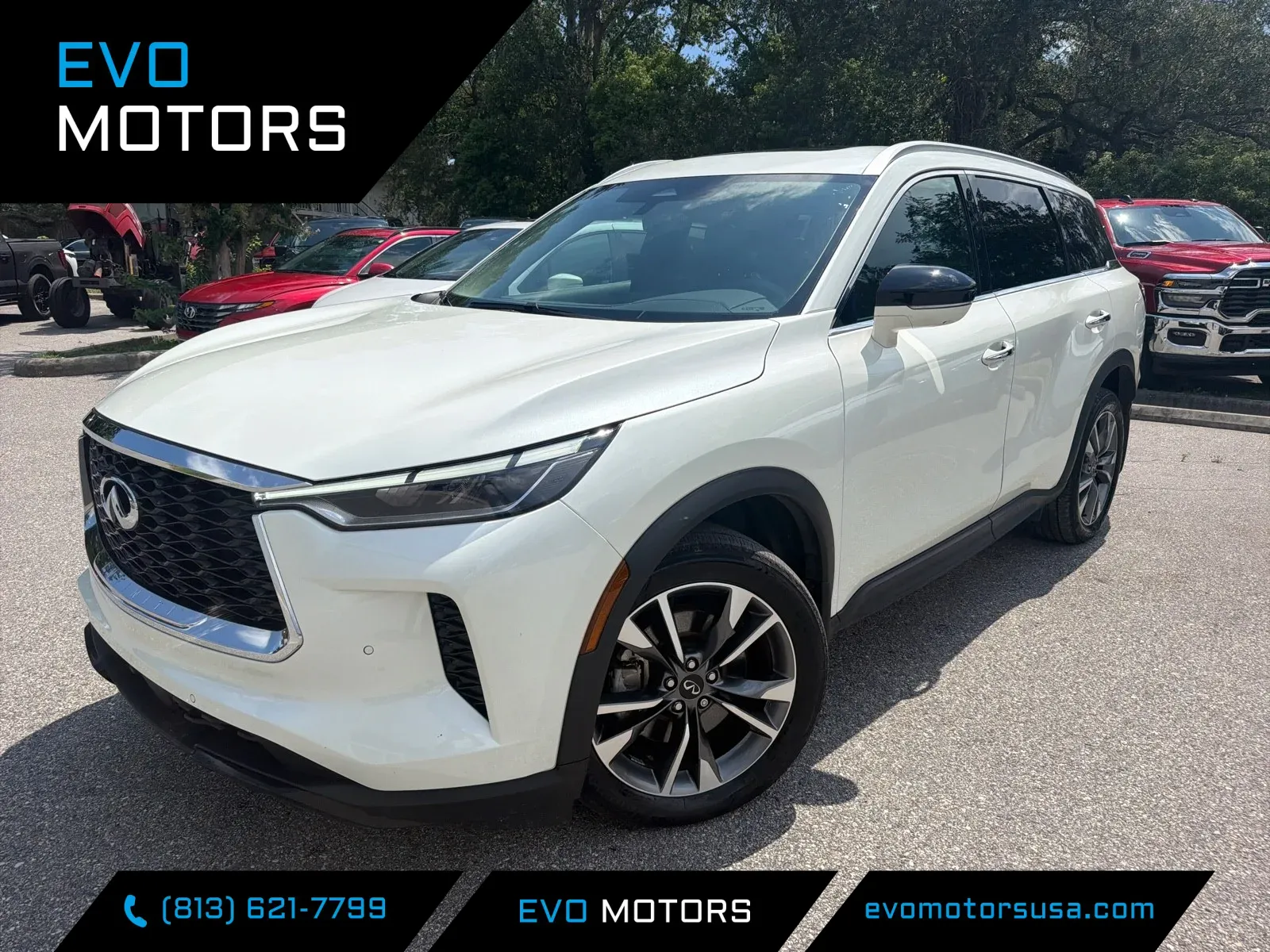 White 2023 INFINITI QX60 LUXE for sale in Seffner, FL
