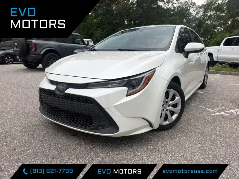 White 2020 Toyota Corolla LE for sale in Seffner, FL