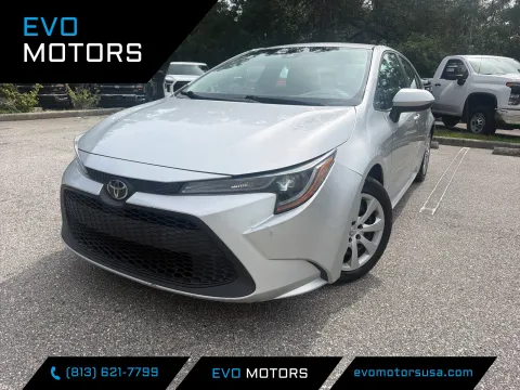 Silver 2021 Toyota Corolla LE for sale in Seffner, FL