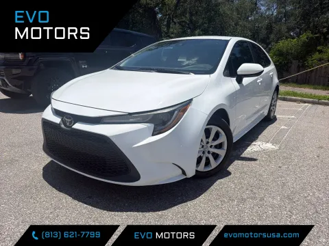 White 2020 Toyota Corolla LE for sale in Seffner, FL