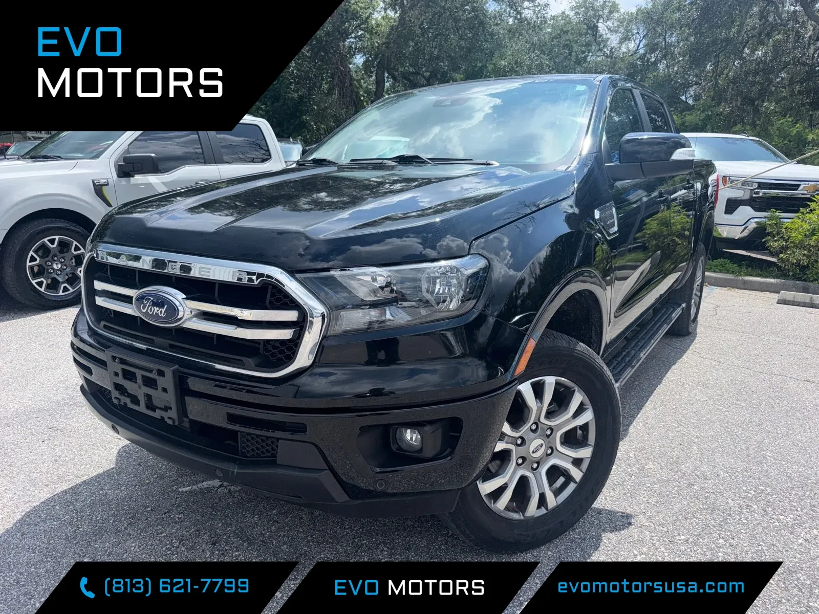 Black 2022 Ford Ranger LARIAT for sale in Seffner, FL