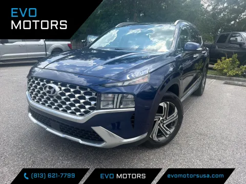 Blue 2022 Hyundai Santa Fe SEL for sale in Seffner, FL