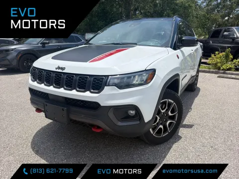 White 2024 Jeep Compass Trailhawk for sale in Seffner, FL