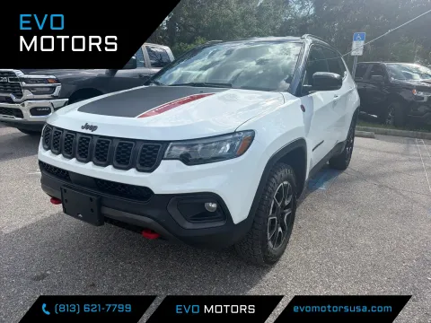 White 2024 Jeep Compass Trailhawk for sale in Seffner, FL