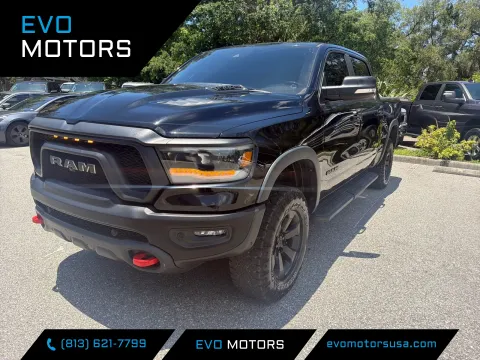 Black 2021 Ram 1500 Rebel Crew Cab V8 w/LEVEL2 PKG. PANO SUNR. for sale in Seffner, FL