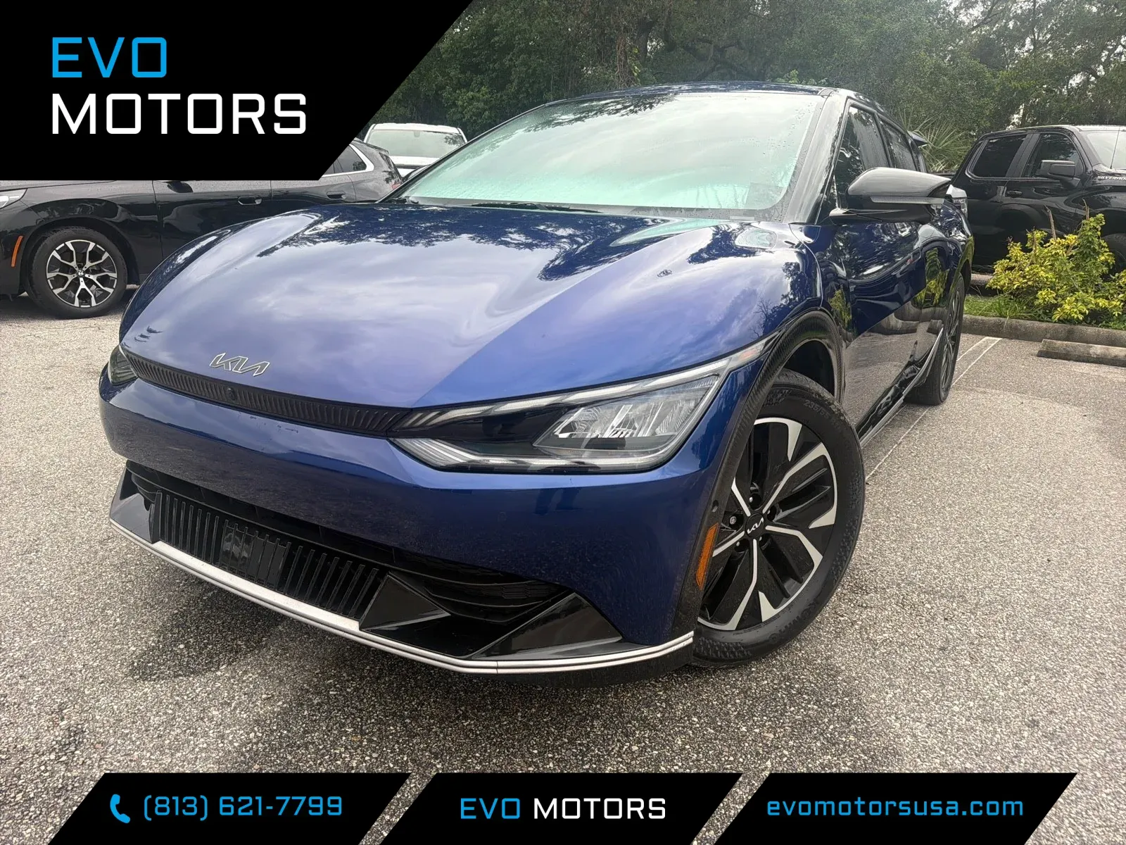 Blue 2023 Kia EV6 Wind TECHNOLOGY PACKAGE for sale in Seffner, FL