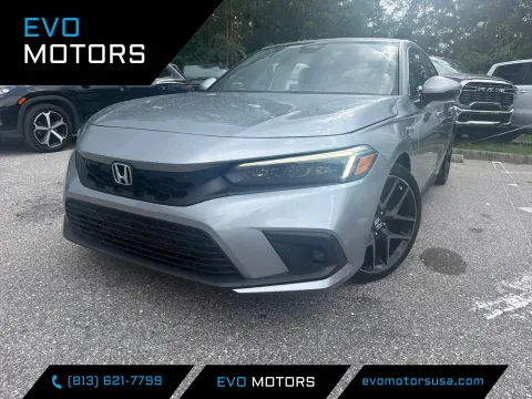 Silver 2022 Honda Civic Hatchback Sport Touring for sale in Seffner, FL