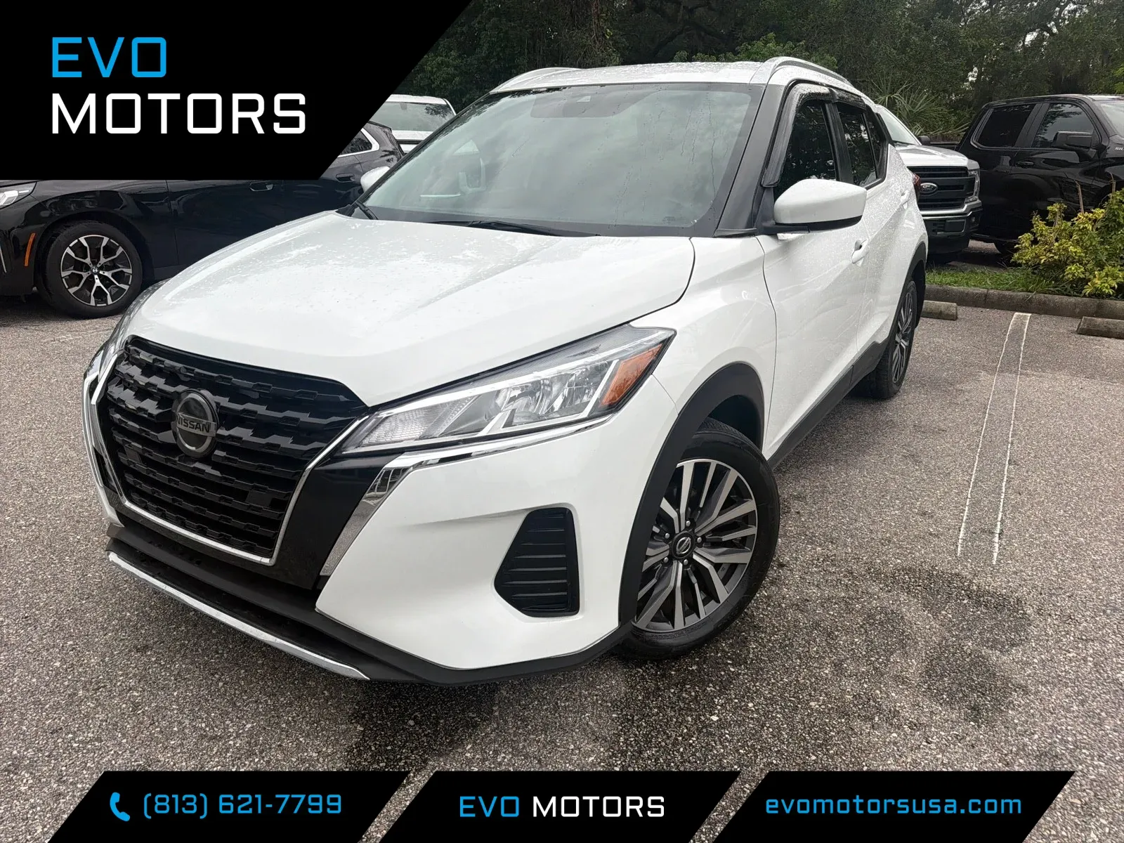 White 2021 Nissan Kicks SV for sale in Seffner, FL