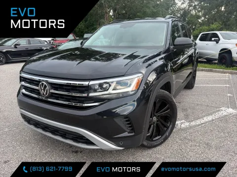 Black 2023 Volkswagen Atlas 3.6L V6 SE w/Technology for sale in Seffner, FL