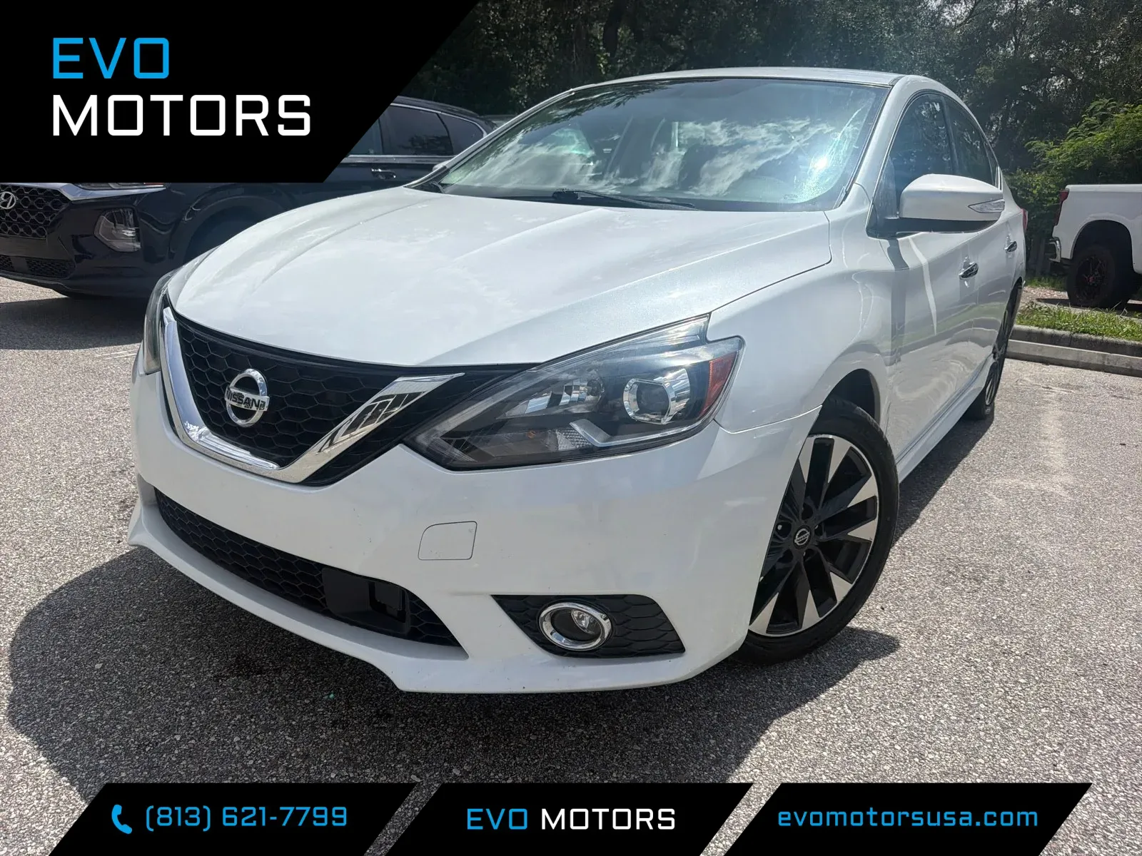 White 2019 Nissan Sentra SR for sale in Seffner, FL