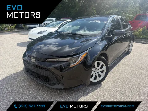Black 2020 Toyota Corolla LE for sale in Seffner, FL