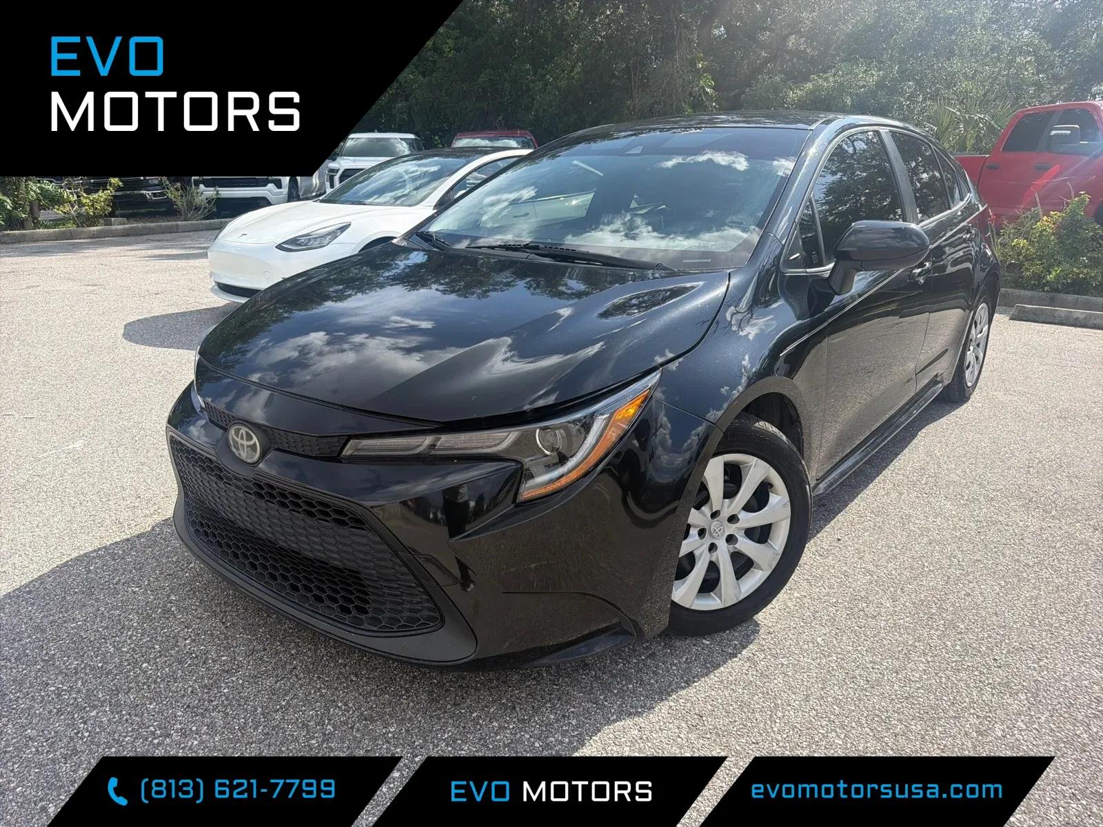 Black 2020 Toyota Corolla LE for sale in Seffner, FL