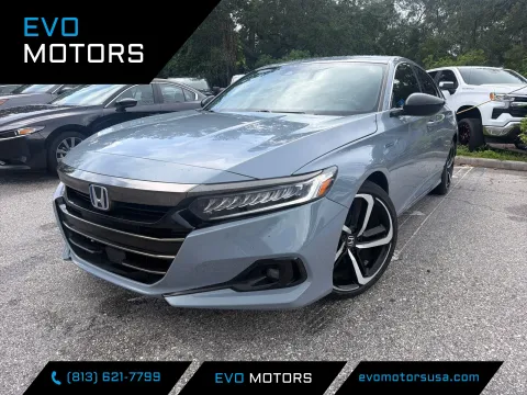 Gray 2022 Honda Accord Hybrid Sport for sale in Seffner, FL