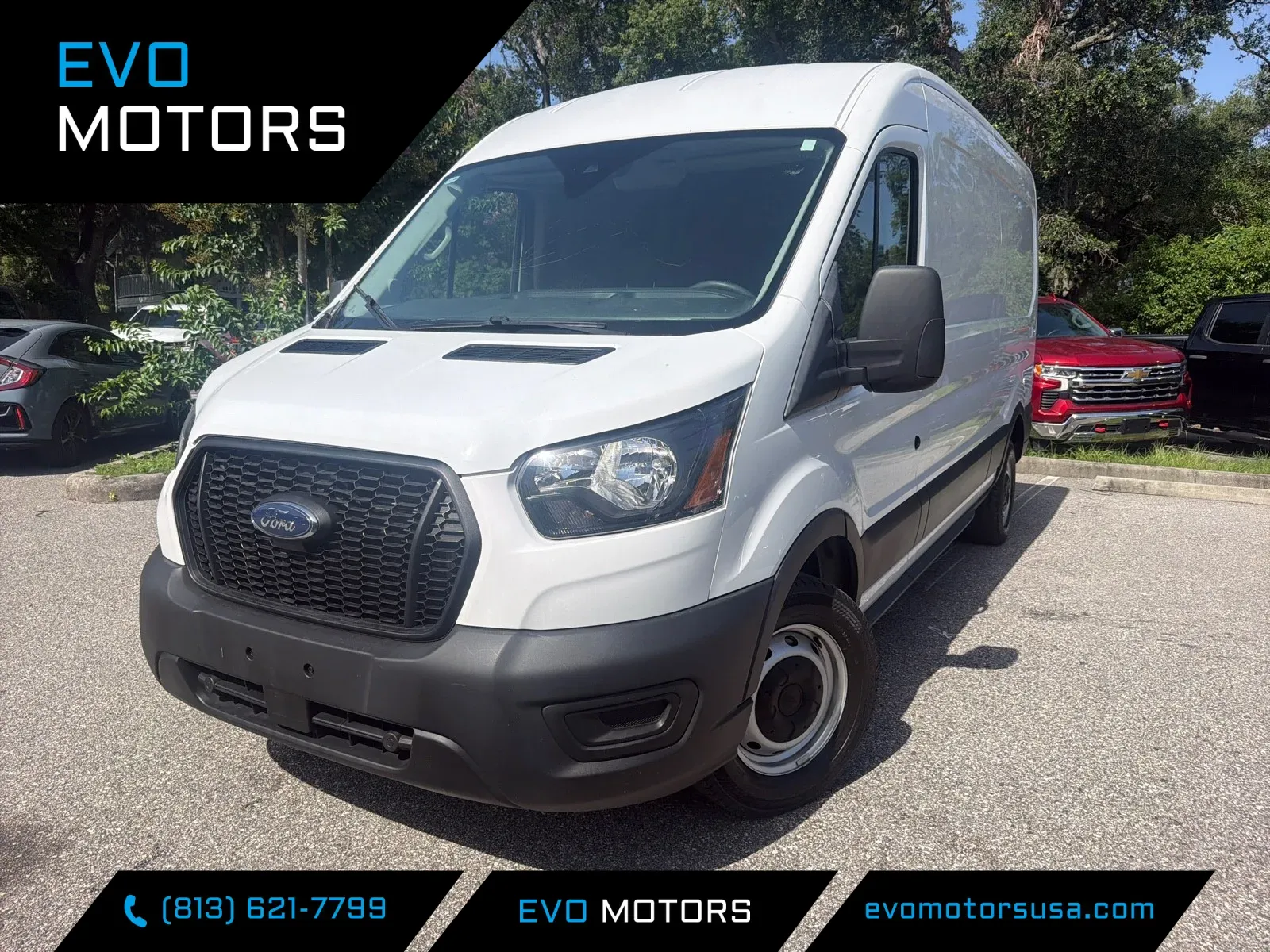 White 2023 Ford Transit Cargo Van 250 for sale in Seffner, FL
