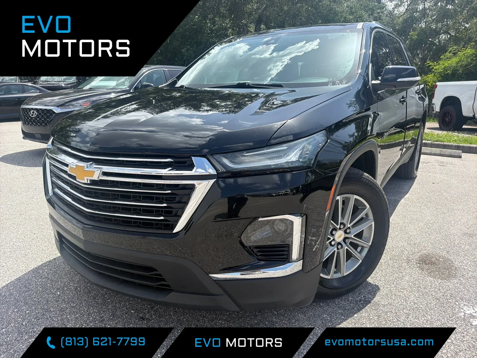 Black 2023 Chevrolet Traverse LT Cloth for sale in Seffner, FL