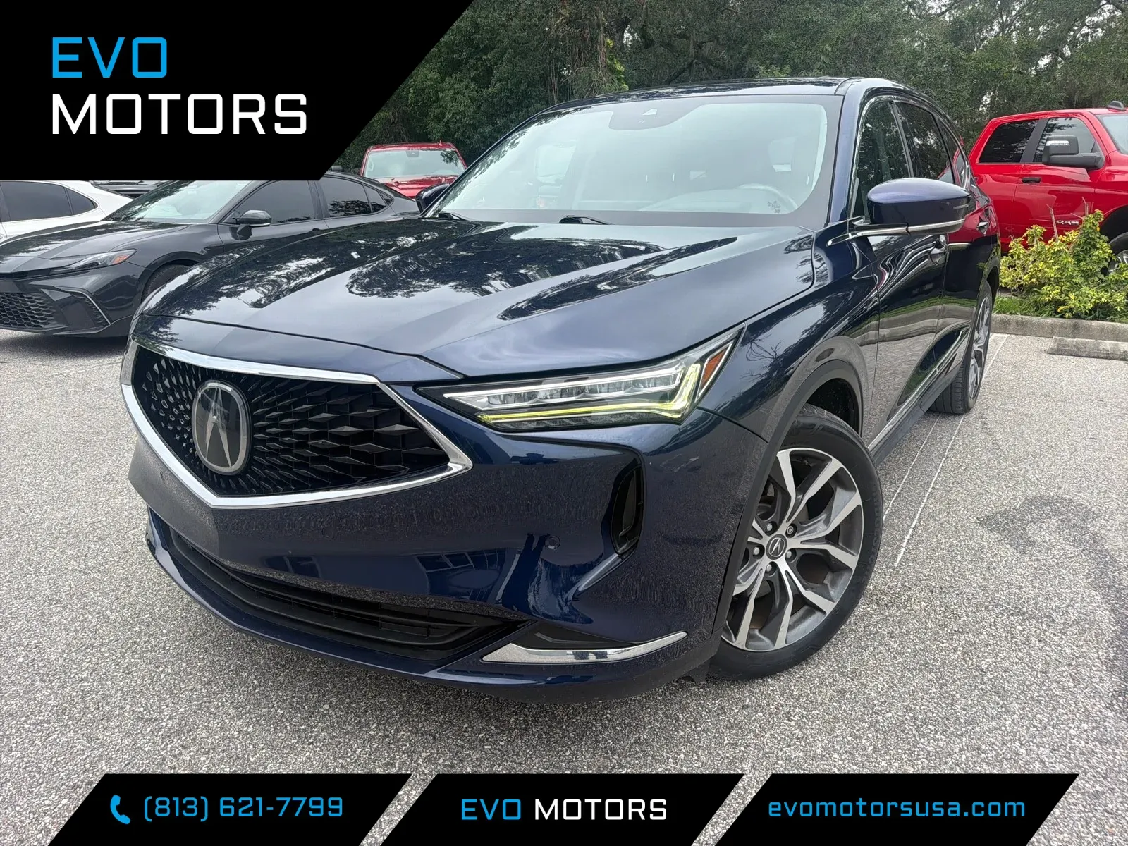 Blue 2022 Acura MDX w/Technology Package * PANO ROOF * for sale in Seffner, FL
