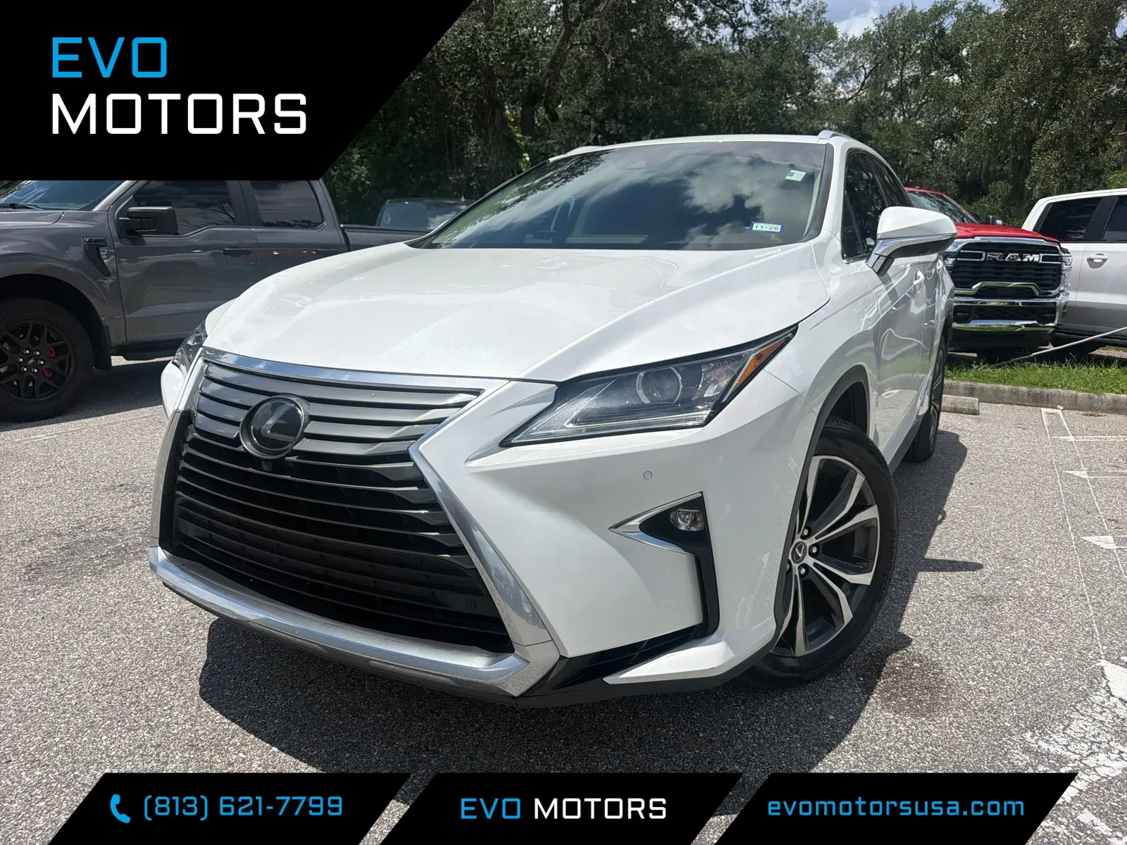 White 2019 Lexus RX 350L Premium w/NAVI & 20IN WHEELS for sale in Seffner, FL