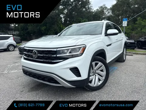White 2023 Volkswagen Atlas Cross Sport 3.6L V6 SE w/Technology for sale in Seffner, FL