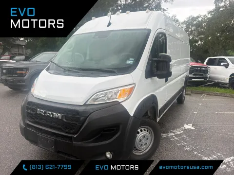 White 2025 Ram ProMaster Cargo Van Tradesman for sale in Seffner, FL