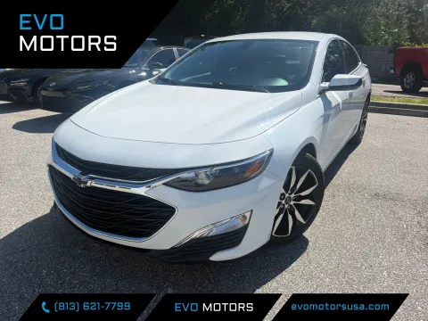 White 2021 Chevrolet Malibu RS for sale in Seffner, FL