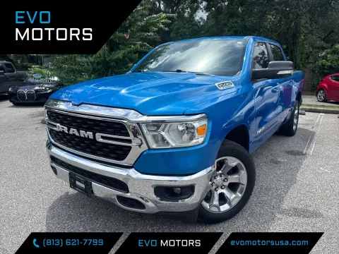 Blue 2022 Ram 1500 Big Horn 4WD for sale in Seffner, FL