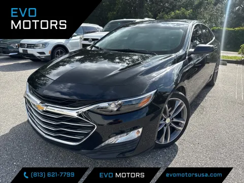 Black 2022 Chevrolet Malibu LT for sale in Seffner, FL