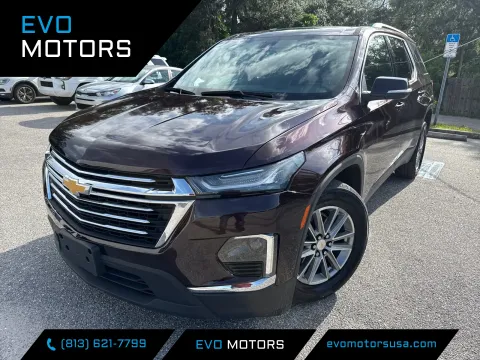 Black 2023 Chevrolet Traverse LT Leather AWD V6 for sale in Seffner, FL