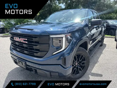 Blue 2023 GMC Sierra 1500 Pro Crew Cab 4X4 GRAPHITE EDITION for sale in Seffner, FL
