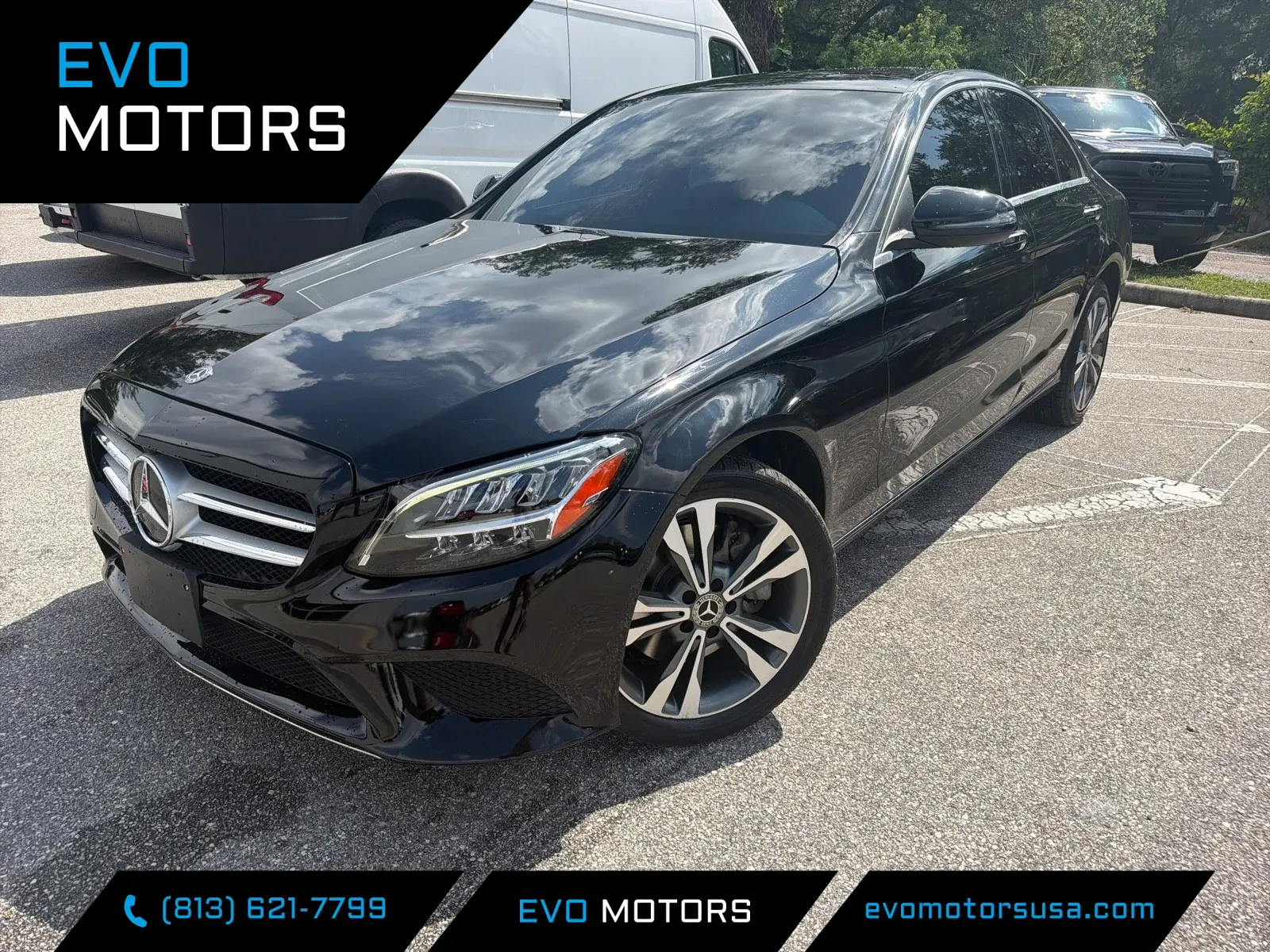 Black 2021 Mercedes-Benz C-Class C 300 4MATIC W/PREMIUM PACKAGE for sale in Seffner, FL