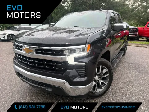 Gray 2023 Chevrolet Silverado 1500 LT Crew Cab Diesel w/LEATHER & WHEELS for sale in Seffner, FL