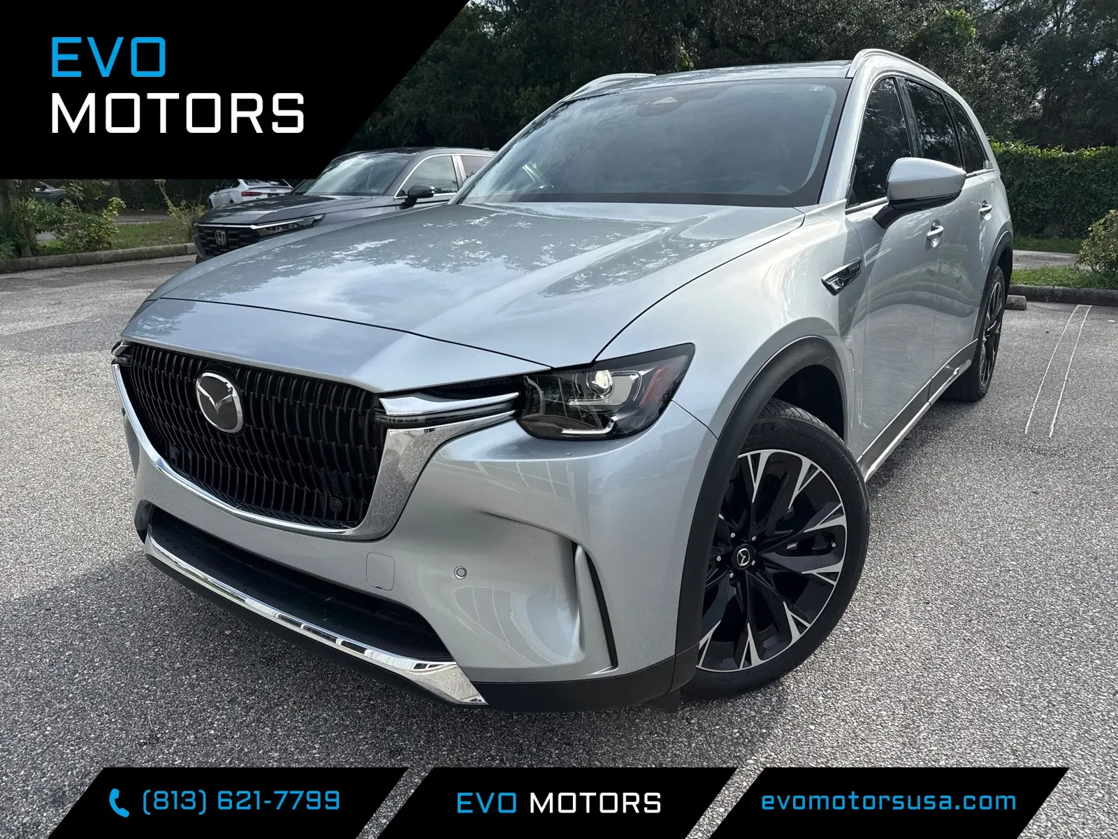 Silver 2024 Mazda CX-90 PHEV Premium for sale in Seffner, FL