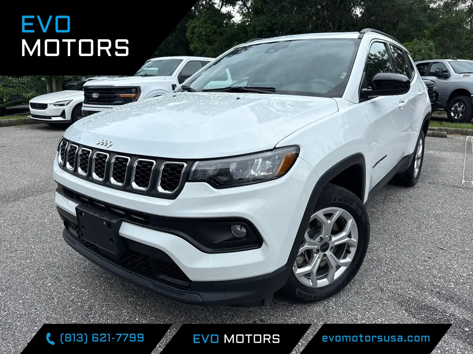 White 2025 Jeep Compass Latitude for sale in Seffner, FL