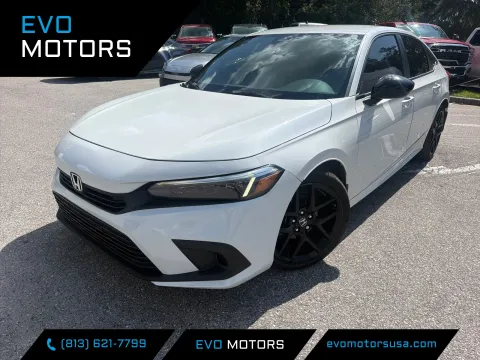 White 2022 Honda Civic Sedan Sport for sale in Seffner, FL