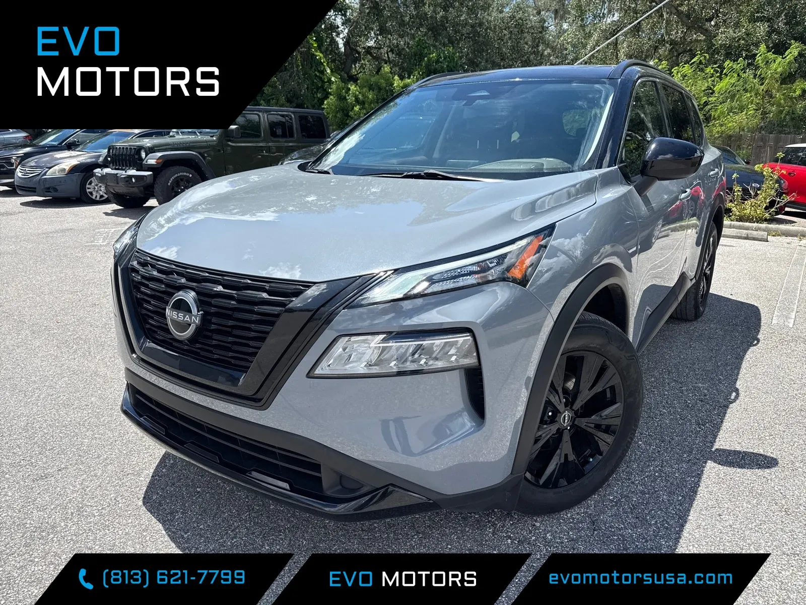 Gray 2023 Nissan Rogue SV W/PREMIUM MIDNIGHT PKG. for sale in Seffner, FL