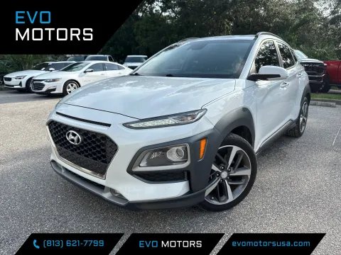 White 2020 Hyundai Kona Limited for sale in Seffner, FL